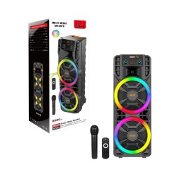 Sing-e Portable Wireless Speaker ZQS12203 with Mic and Remote Control Black